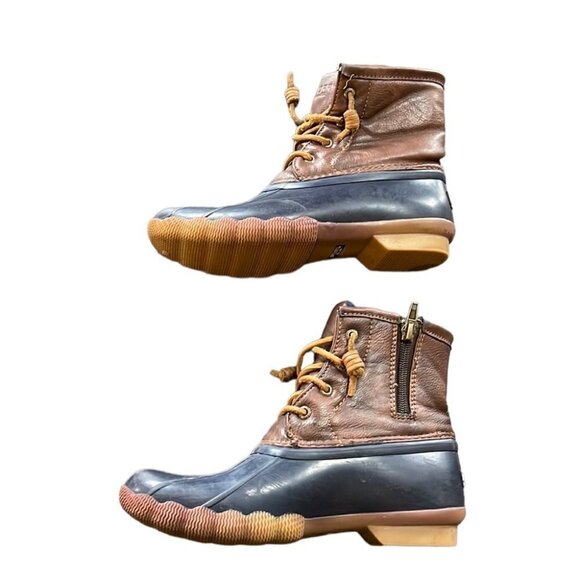 Sperry Saltwater Duck Boot Navy 3 - Picture 7 of 11